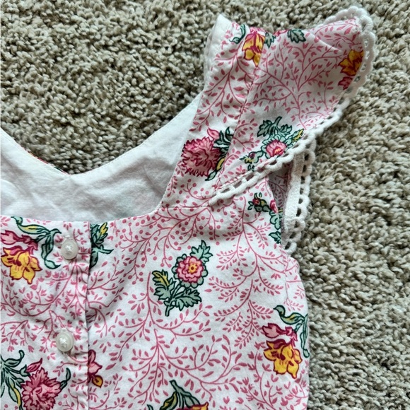 Girls Janie and Jack dress Pink Flutter Sleeve Sundress floral size 5 - Picture 8 of 10